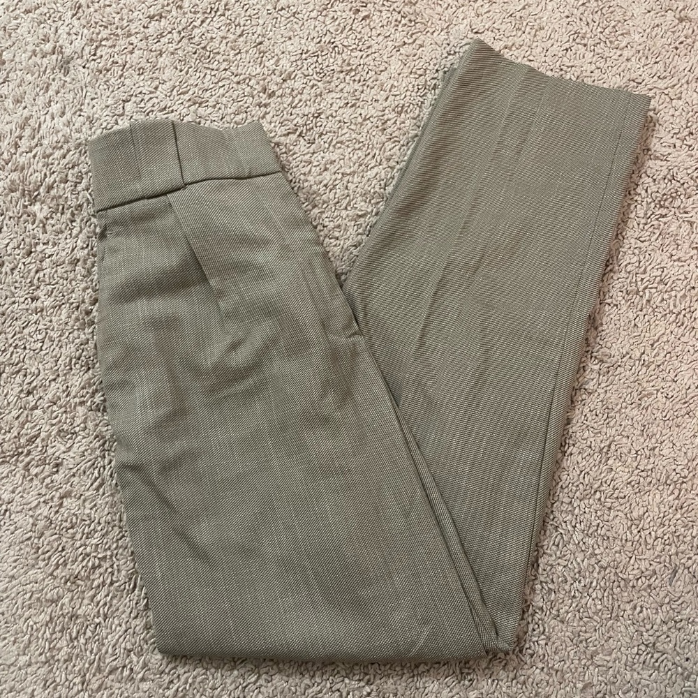 H&M Olive Green Straight-leg Trousers